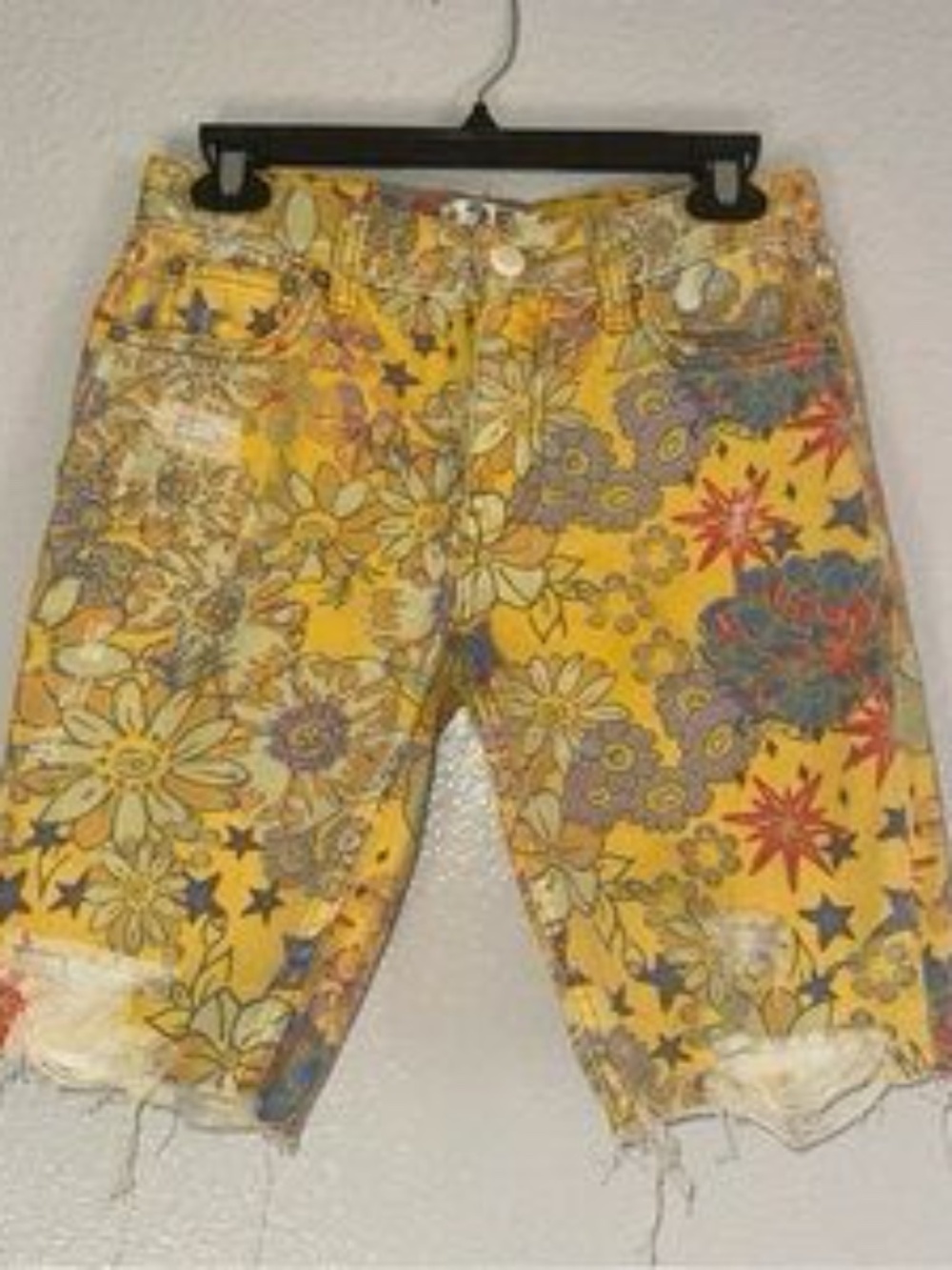 Free People Alani Floral Print Cutoff Shorts Size 24‎